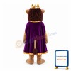 Genial Lion King With Crown Mascot Costume