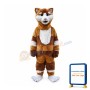 Confused Brown & White Cat Mascot Costume