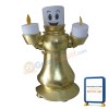 Burning Candle On Candlestick Mascot Costume