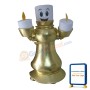 Burning Candle On Candlestick Mascot Costume