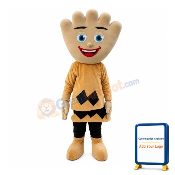 Palm Shaped Head Doll Mascot Costume