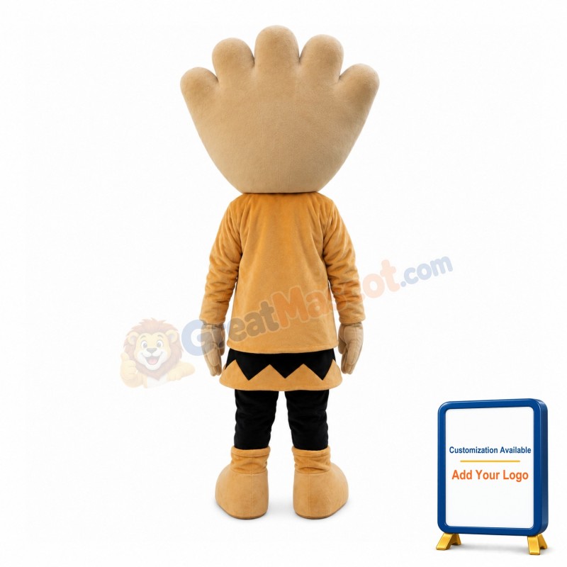 Palm Shaped Head Doll Mascot Costume