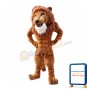 Elated Muscle Lion Mascot Costume