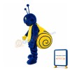 Blue Snail With Yellow Shell Mascot Costume