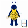 Blue Snail With Yellow Shell Mascot Costume