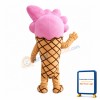 Strawberry Flavored Cone Mascot Costume