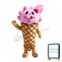 Strawberry Flavored Cone Mascot Costume
