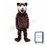 Upbeat Brown Bear Mascot Costume