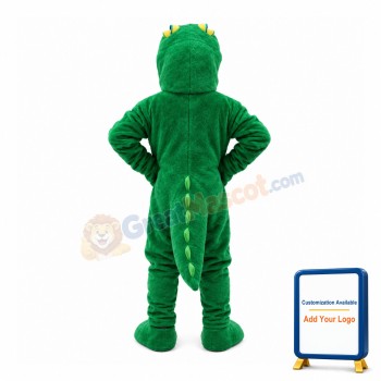 Ferocious Green Crocodile Mascot Costume