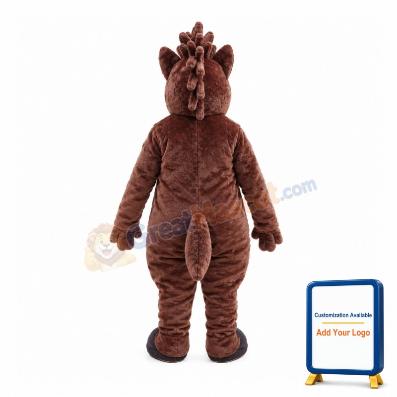 Sturdy Brown Horse Mascot Costume