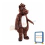 Sturdy Brown Horse Mascot Costume