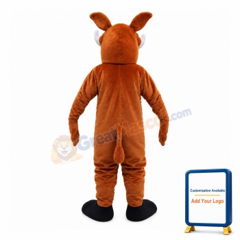 Skinny Wild Boar With Fangs Mascot Costume