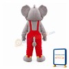 Cute Koala Wearing Red Overalls Mascot Costume