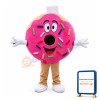 Pink Donut With Colored Sugar Granules Mascot Costume