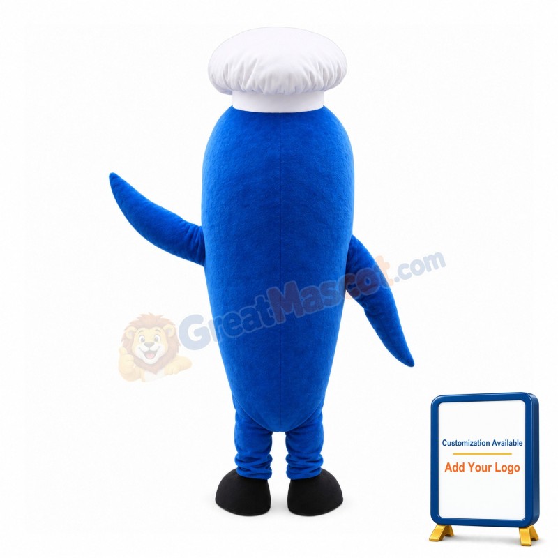 Reliable Dolphin Chef With Hat Mascot Costume