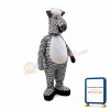 Clumsy Zebra With Big Belly Mascot Costume