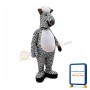 Clumsy Zebra With Big Belly Mascot Costume