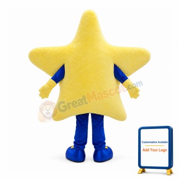Yellow Star With Blue Pants Mascot Costume