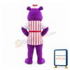 Veracious Purple Hippo Mascot Costume
