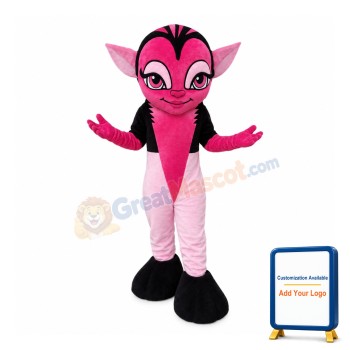 Charming Pink Female Elf Mascot Costume