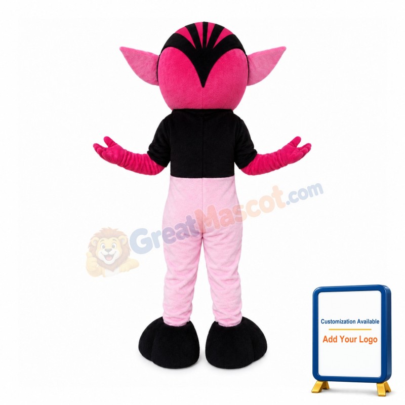 Charming Pink Female Elf Mascot Costume