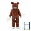 Adult Fancy Brown Dog Mascot Costume