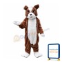 Adult Fancy Brown Dog Mascot Costume