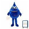 Dark Blue Water Drop Mascot Costume