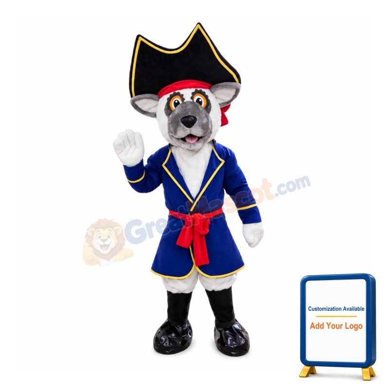 Experienced Dog Captain Mascot Costume
