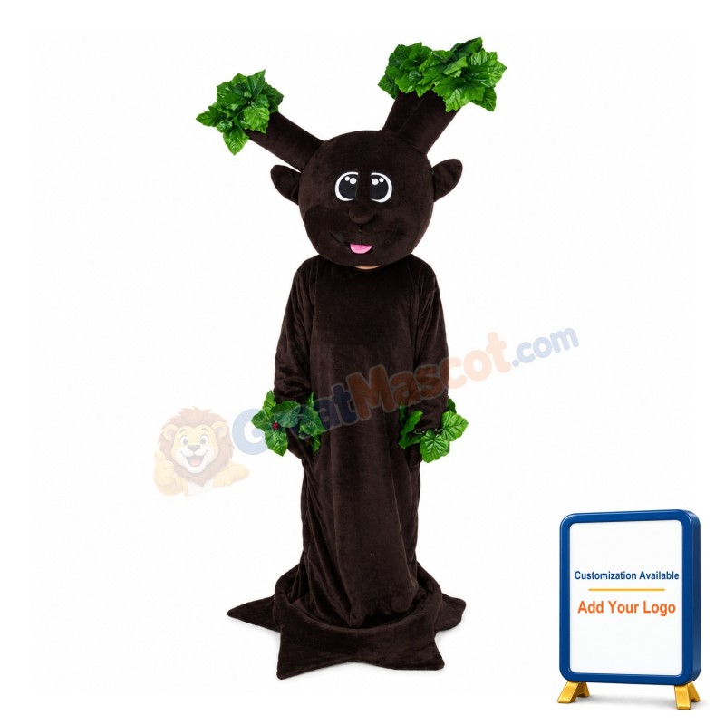 Brown Tree With Bare Branches Mascot Costume