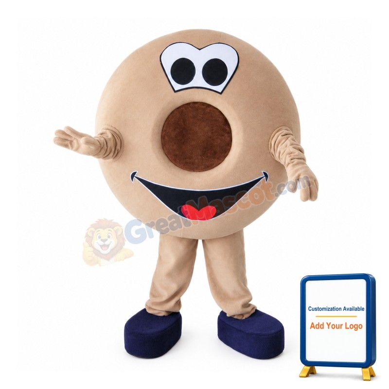 Khaki Hollow Ball Mascot Costume