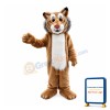 Bold Tiger With Asymmetric Ears Mascot Costume