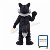 Cunning Black & Grey Wolf Mascot Costume