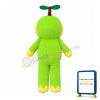 Cartoon Little Dinosaur WIth Bamboo Dragonfly Mascot Costume