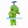 Cartoon Little Dinosaur WIth Bamboo Dragonfly Mascot Costume