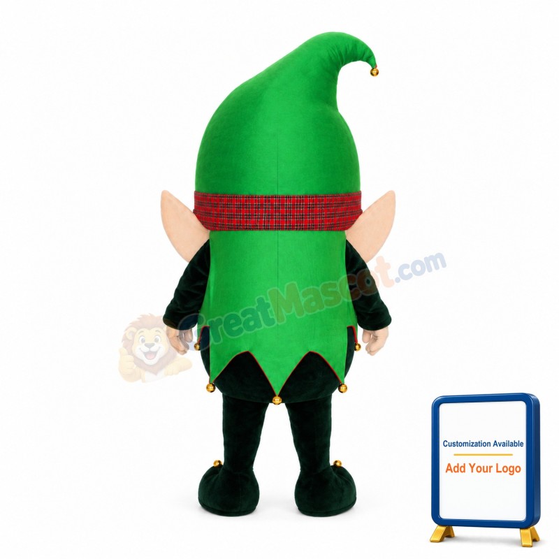 Dwarf Elf With Green Hat Mascot Costume