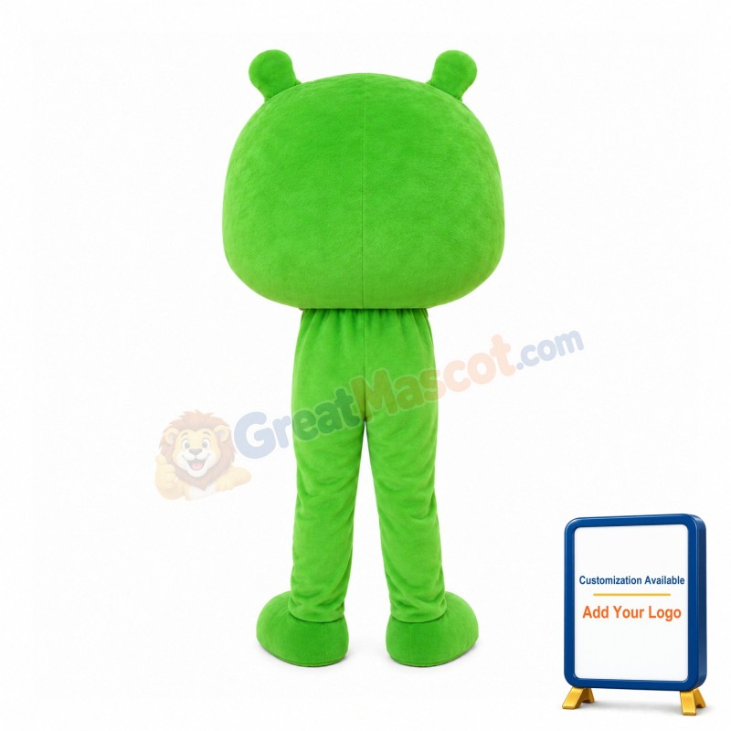 Funny Green Cartoon Pig Mascot Costume