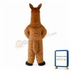 Brown Hairy Long Fur Alpaca Mascot Costume