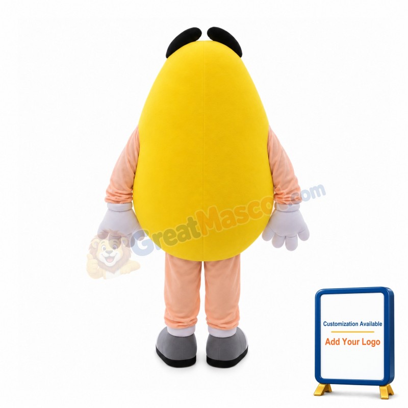 Round Chocolate Beans Mascot Costume