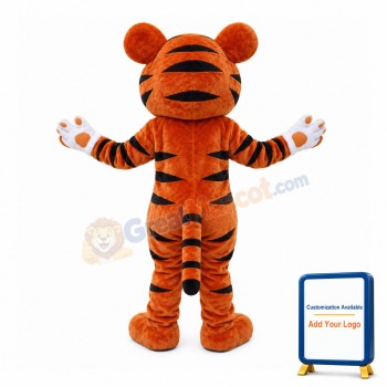 Big Head Delightful Tiger Mascot Costume