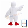 White Bird With Light Blue Eyes Mascot Costume