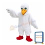 White Bird With Light Blue Eyes Mascot Costume