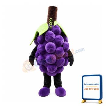 Bunch Of Purple Grapes Mascot Costume