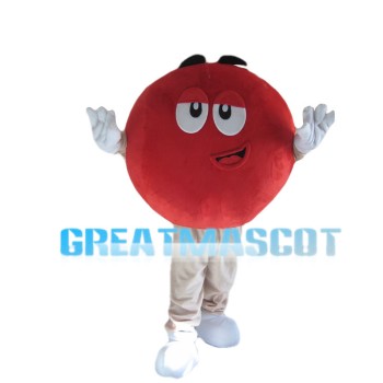 Round Chocolate Beans Mascot Costume
