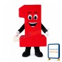 Red Cartoon Number One Mascot Costume