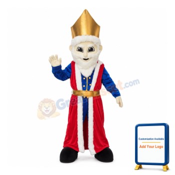 Sociable Old King Mascot Costume