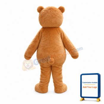 Lovely Brown Teddy Bear Mascot Costume