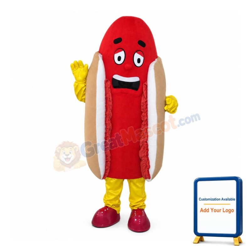 Delicious Hot Dog Mascot Costume
