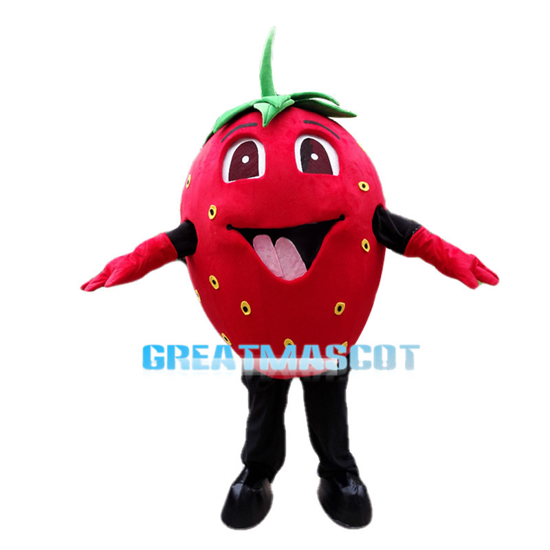 Ecstatic Strawberry Baby Mascot Costume