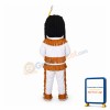 Ethnic Minority Man With Pigtails Mascot Costume